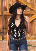 Boot Stitch Halter Top