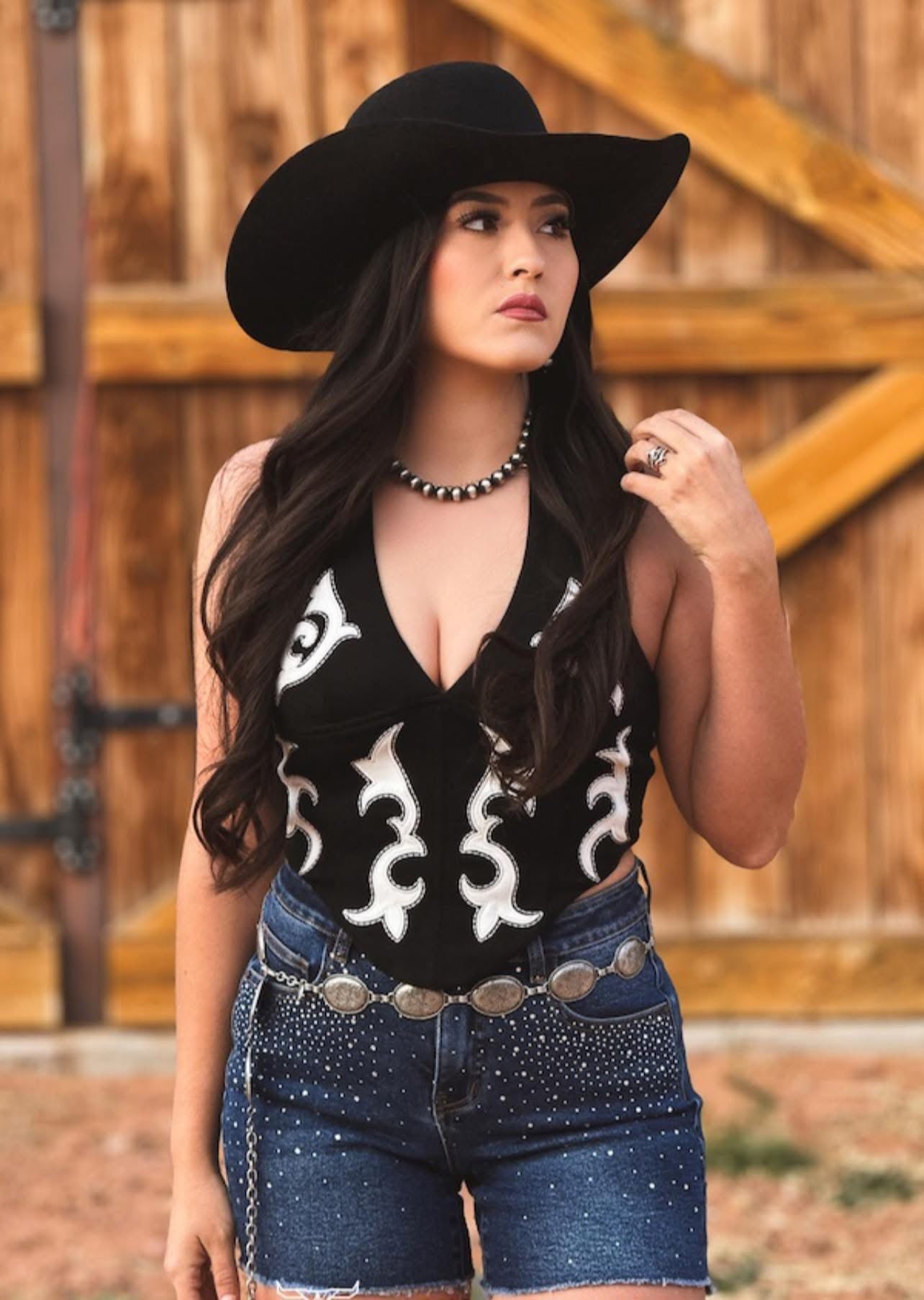 Boot Stitch Halter Top