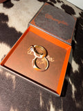 Wrangler Cow Print Hoops